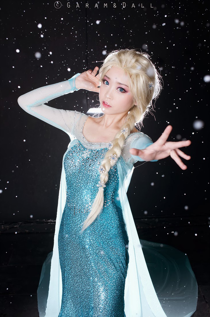 Tomia hóa thân thành nữ hoàng băng giá Elsa - Ảnh 5