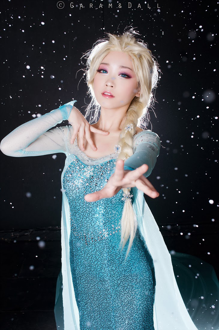 Tomia hóa thân thành nữ hoàng băng giá Elsa - Ảnh 6
